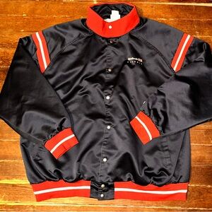 Vintage 80s 3XL Navy Reebok Classic Button Up Jacket